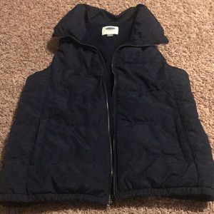 Old Navy puffer vest, navy, large